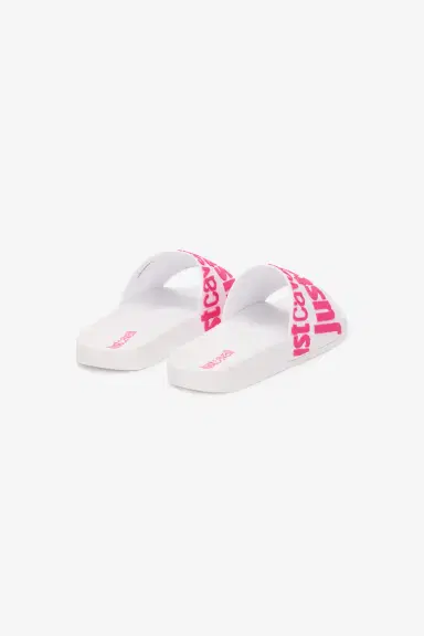 Roberto Cavalli White Slip-On Slides | Thumbnail 3 Roberto Cavalli White Slip-On Slides | Thumbnail 3