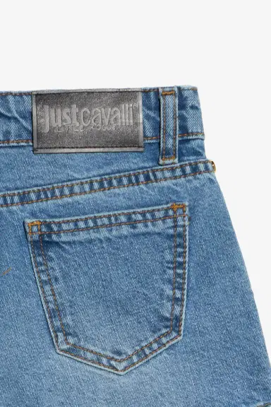 Roberto Cavalli Light Blue Denim Shorts | Thumbnail 4 Roberto Cavalli Light Blue Denim Shorts | Thumbnail 4
