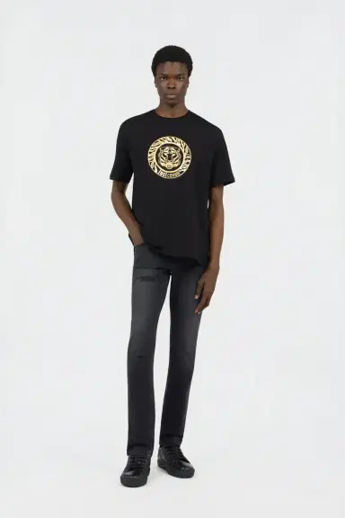 Roberto Cavalli Black T-Shirt With Logo | Thumbnail 6 Roberto Cavalli Black T-Shirt With Logo | Thumbnail 6