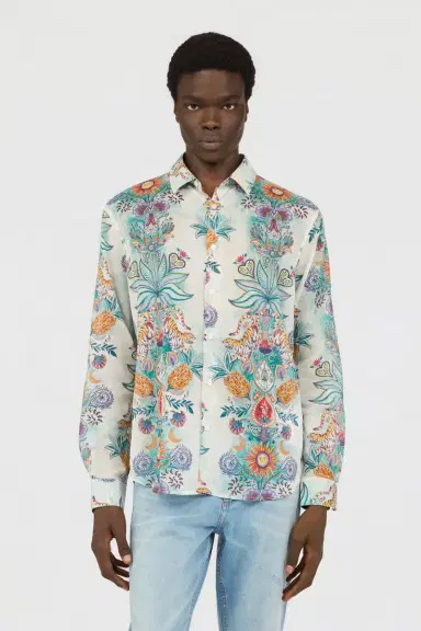 Roberto Cavalli Tropical Garden Print Shirt | Thumbnail 2 Roberto Cavalli Tropical Garden Print Shirt | Thumbnail 2