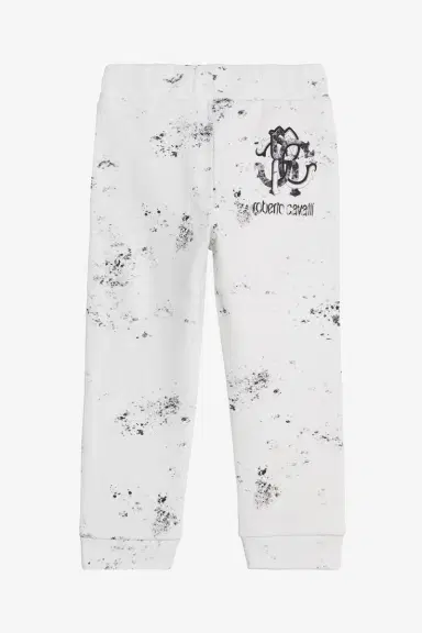 Roberto Cavalli Splatter Print Trousers with Monogram RC | Thumbnail 2 Roberto Cavalli Splatter Print Trousers with Monogram RC | Thumbnail 2