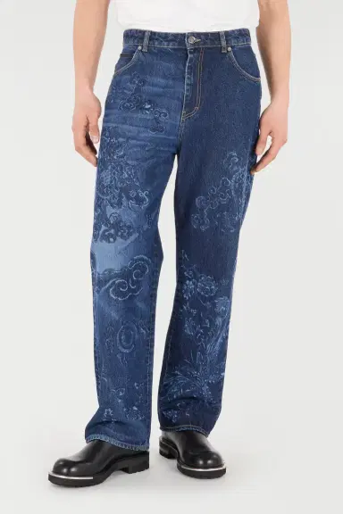 Roberto Cavalli Jeans With Dragon And Floral Pattern | Thumbnail 2 Roberto Cavalli Jeans With Dragon And Floral Pattern | Thumbnail 2