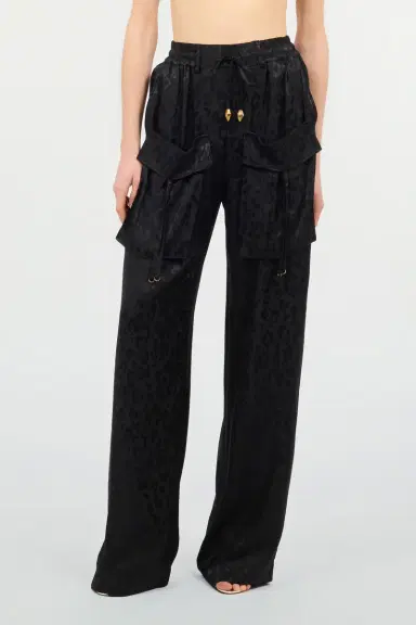 Roberto Cavalli Pants With Solid-Color Jaguar Skin Print | Thumbnail 2 Roberto Cavalli Pants With Solid-Color Jaguar Skin Print | Thumbnail 2