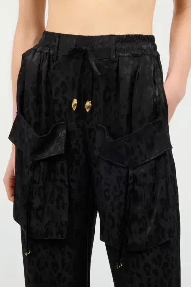Roberto Cavalli Pants With Solid-Color Jaguar Skin Print | Thumbnail 4 Roberto Cavalli Pants With Solid-Color Jaguar Skin Print | Thumbnail 4