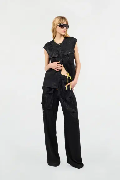 Roberto Cavalli Pants With Solid-Color Jaguar Skin Print | Thumbnail 6 Roberto Cavalli Pants With Solid-Color Jaguar Skin Print | Thumbnail 6
