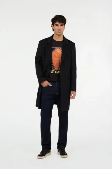 Roberto Cavalli Wool Blend Coat | Thumbnail 7 Roberto Cavalli Wool Blend Coat | Thumbnail 7
