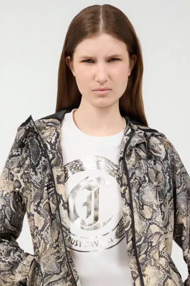 Roberto Cavalli Hooded Jacket With Python Print | Thumbnail 4 Roberto Cavalli Hooded Jacket With Python Print | Thumbnail 4