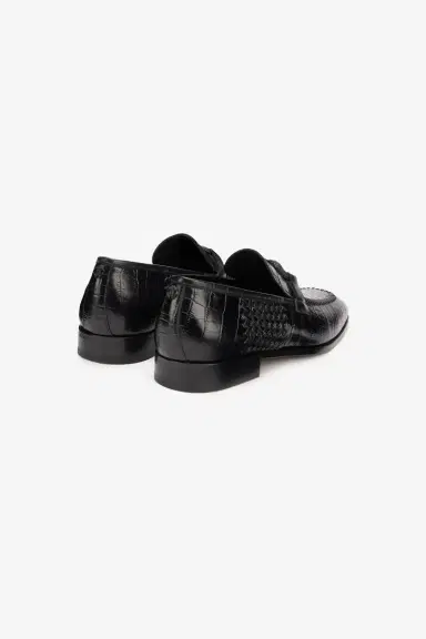Roberto Cavalli Black Leather Loafer | Thumbnail 3 Roberto Cavalli Black Leather Loafer | Thumbnail 3