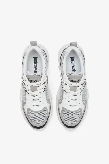 Roberto Cavalli White Chunky Sneakers | Thumbnail 4 Roberto Cavalli White Chunky Sneakers | Thumbnail 4