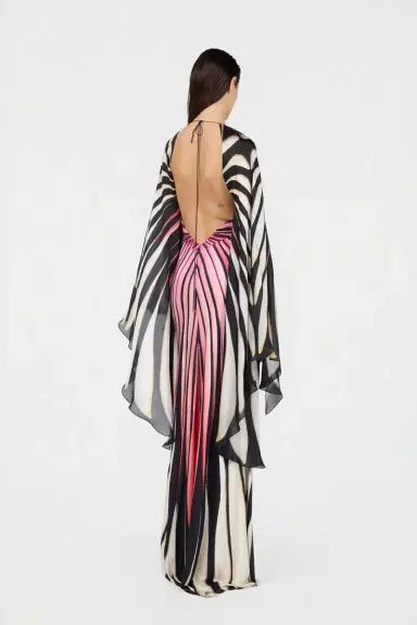 Roberto Cavalli Ray Of Paradise Print Silk Maxi Dress | Thumbnail 3 Roberto Cavalli Ray Of Paradise Print Silk Maxi Dress | Thumbnail 3