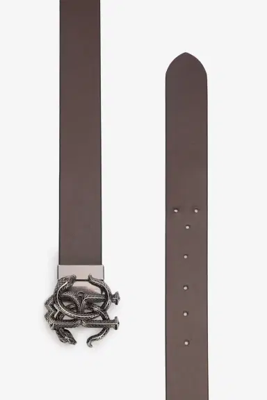 Roberto Cavalli Belt With Monogram Mirror Snake | Thumbnail 3 Roberto Cavalli Belt With Monogram Mirror Snake | Thumbnail 3