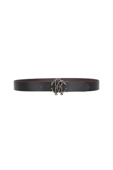 Roberto Cavalli Belt With Monogram Mirror Snake | Thumbnail 1 Roberto Cavalli Belt With Monogram Mirror Snake | Thumbnail 1