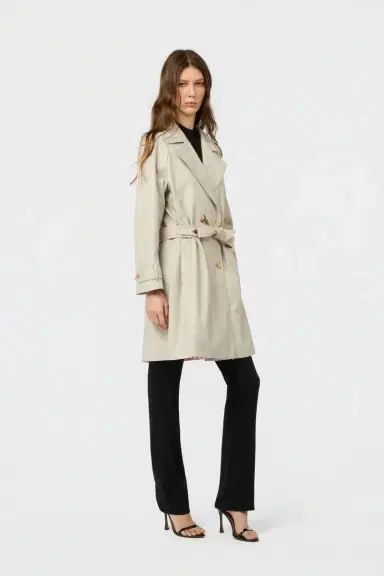 Roberto Cavalli Beige Trench Coat | Thumbnail 2 Roberto Cavalli Beige Trench Coat | Thumbnail 2
