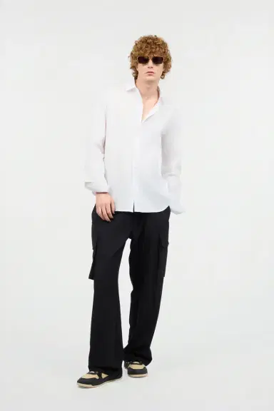 Roberto Cavalli Solid-Color Shirt | Thumbnail 6 Roberto Cavalli Solid-Color Shirt | Thumbnail 6