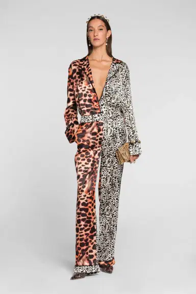 Roberto Cavalli Murena Print Silk Blend Jacket | Thumbnail 2 Roberto Cavalli Murena Print Silk Blend Jacket | Thumbnail 2