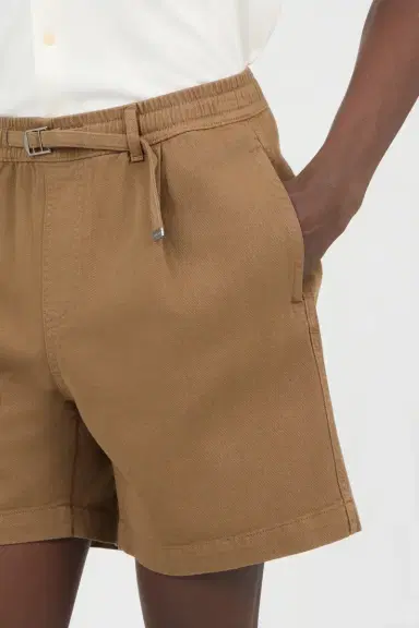 Roberto Cavalli Brown Belted Cotton Shorts | Thumbnail 4 Roberto Cavalli Brown Belted Cotton Shorts | Thumbnail 4