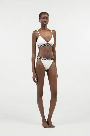 Roberto Cavalli White Triangle Bra Logo Band | Thumbnail 5 Roberto Cavalli White Triangle Bra Logo Band | Thumbnail 5