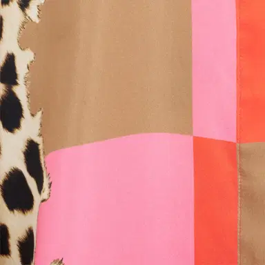 Roberto Cavalli Cavalli Pop Print Silk Dress | Thumbnail 4 Roberto Cavalli Cavalli Pop Print Silk Dress | Thumbnail 4