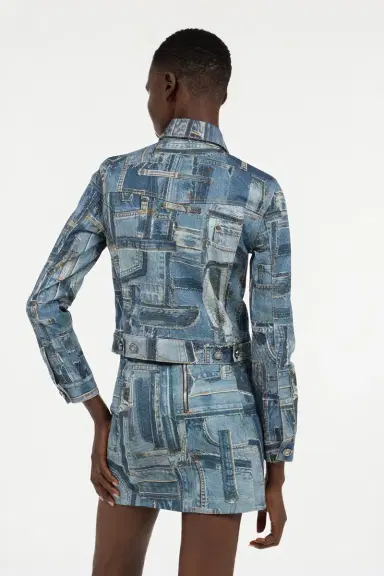 Roberto Cavalli Patchwork Capsule Collection Denim Jacket | Thumbnail 3 Roberto Cavalli Patchwork Capsule Collection Denim Jacket | Thumbnail 3