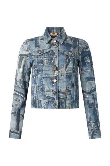 Roberto Cavalli Patchwork Capsule Collection Denim Jacket | Thumbnail 1 Roberto Cavalli Patchwork Capsule Collection Denim Jacket | Thumbnail 1