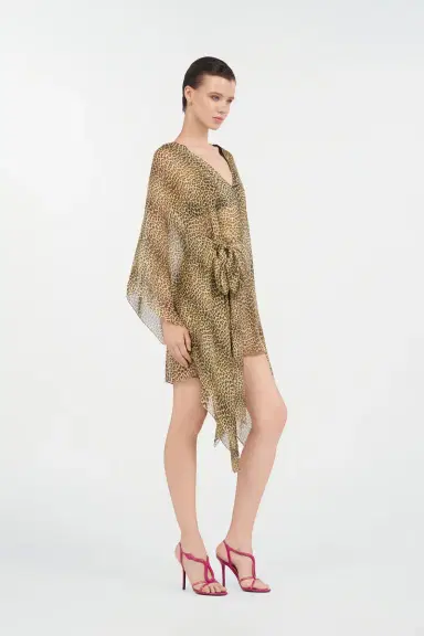 Roberto Cavalli Baby Jaguar Print Silk Kaftan | Thumbnail 2 Roberto Cavalli Baby Jaguar Print Silk Kaftan | Thumbnail 2