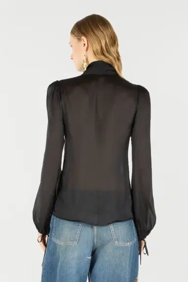 Roberto Cavalli Shirt With Bow And Cutout | Thumbnail 3 Roberto Cavalli Shirt With Bow And Cutout | Thumbnail 3