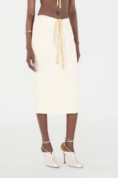Roberto Cavalli Midi Skirt with Drawstring | Thumbnail 2 Roberto Cavalli Midi Skirt with Drawstring | Thumbnail 2