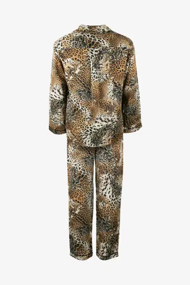 Roberto Cavalli Men’s Silk Pajamas with Jaguar Skin Print | Thumbnail 2 Roberto Cavalli Men’s Silk Pajamas with Jaguar Skin Print | Thumbnail 2