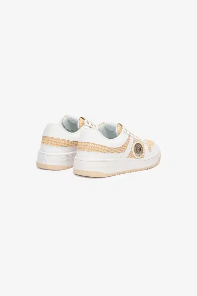 Roberto Cavalli Braided Rafia-Effect Sneakers | Thumbnail 3 Roberto Cavalli Braided Rafia-Effect Sneakers | Thumbnail 3