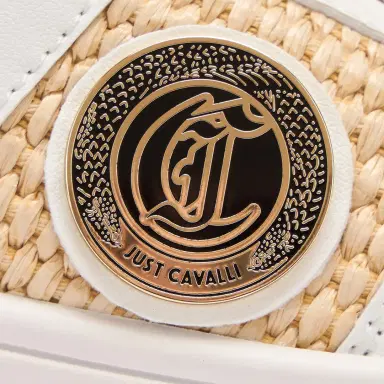 Roberto Cavalli Braided Rafia-Effect Sneakers | Thumbnail 4 Roberto Cavalli Braided Rafia-Effect Sneakers | Thumbnail 4