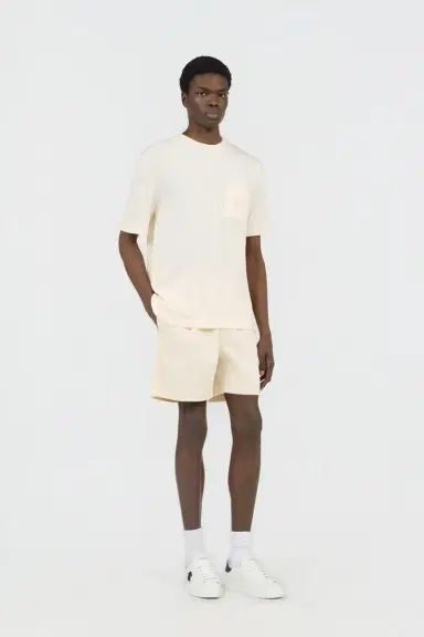 Roberto Cavalli Ivory Knit T-Shirt with Monogram RC | Thumbnail 6 Roberto Cavalli Ivory Knit T-Shirt with Monogram RC | Thumbnail 6