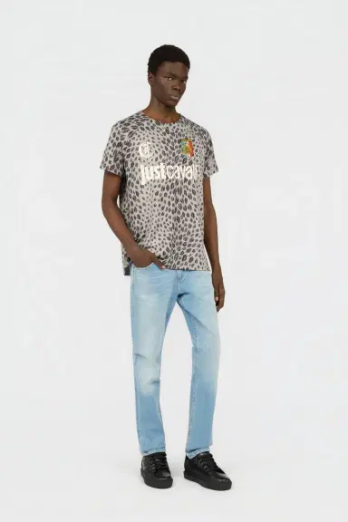 Roberto Cavalli Light Blue Regular Fit Denim Jeans | Thumbnail 6 Roberto Cavalli Light Blue Regular Fit Denim Jeans | Thumbnail 6