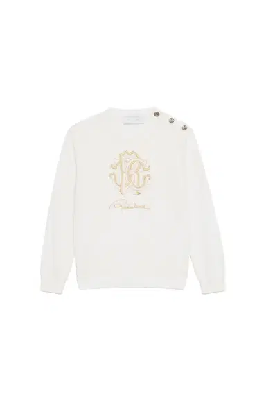 Roberto Cavalli Sweatshirt With RC Monogram And Logo | Thumbnail 1 Roberto Cavalli Sweatshirt With RC Monogram And Logo | Thumbnail 1