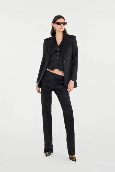 Roberto Cavalli Pants With Solid-Color Tiger Skin Pattern | Thumbnail 7 Roberto Cavalli Pants With Solid-Color Tiger Skin Pattern | Thumbnail 7