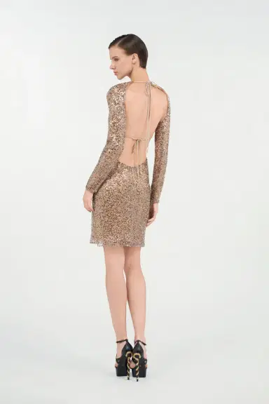 Roberto Cavalli Midi Dress With Sequins | Thumbnail 3 Roberto Cavalli Midi Dress With Sequins | Thumbnail 3