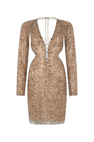 Roberto Cavalli Midi Dress With Sequins | Thumbnail 1 Roberto Cavalli Midi Dress With Sequins | Thumbnail 1