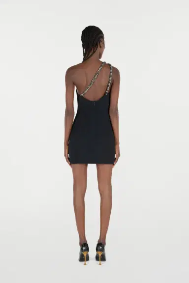 Roberto Cavalli Mini Dress With Bejeweled Neckline | Thumbnail 3 Roberto Cavalli Mini Dress With Bejeweled Neckline | Thumbnail 3