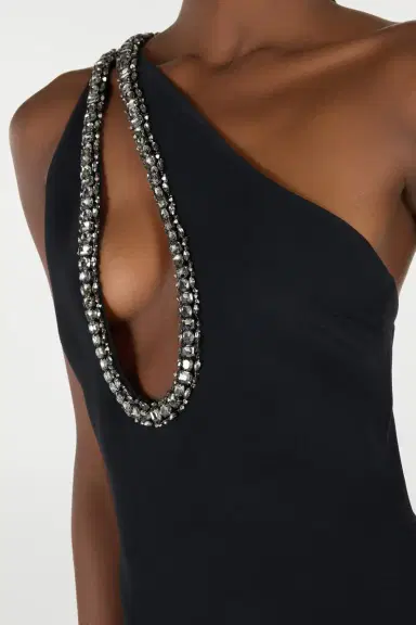 Roberto Cavalli Mini Dress With Bejeweled Neckline | Thumbnail 5 Roberto Cavalli Mini Dress With Bejeweled Neckline | Thumbnail 5