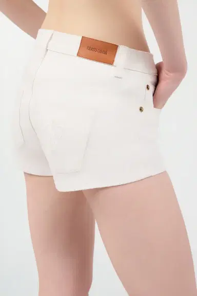 Roberto Cavalli Stretch Cotton Denim Shorts | Thumbnail 6 Roberto Cavalli Stretch Cotton Denim Shorts | Thumbnail 6