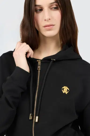 Roberto Cavalli Flaming Rose Print Sweatshirt Hoodie | Thumbnail 4 Roberto Cavalli Flaming Rose Print Sweatshirt Hoodie | Thumbnail 4