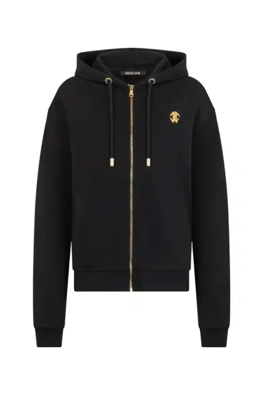 Roberto Cavalli Flaming Rose Print Sweatshirt Hoodie | Thumbnail 1 Roberto Cavalli Flaming Rose Print Sweatshirt Hoodie | Thumbnail 1
