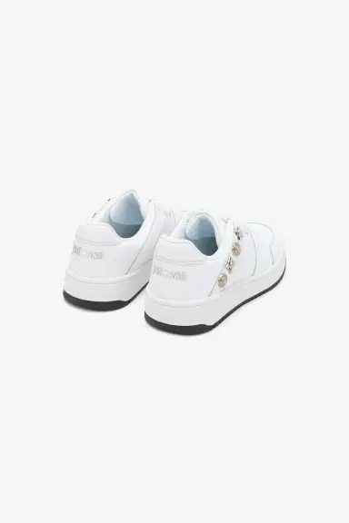 Roberto Cavalli White Low Top Sneakers | Thumbnail 3 Roberto Cavalli White Low Top Sneakers | Thumbnail 3