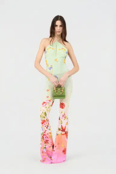 Roberto Cavalli Miami Flowers Print Jumpsuit | Thumbnail 6 Roberto Cavalli Miami Flowers Print Jumpsuit | Thumbnail 6