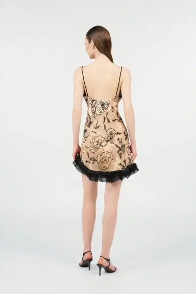 Roberto Cavalli Floral Devoré Silk Dress Mini | Thumbnail 3 Roberto Cavalli Floral Devoré Silk Dress Mini | Thumbnail 3