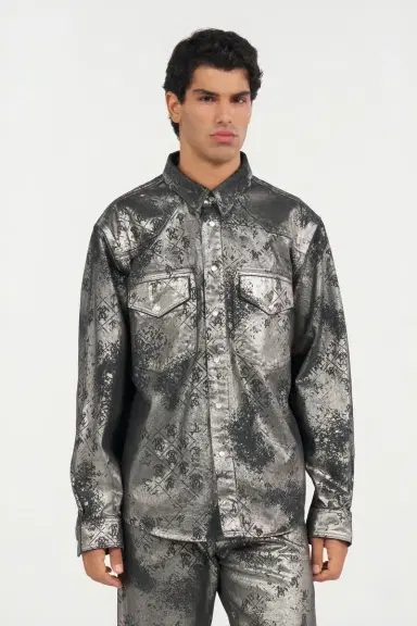 Roberto Cavalli Monogram Print Shirt | Thumbnail 2 Roberto Cavalli Monogram Print Shirt | Thumbnail 2