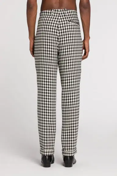 Roberto Cavalli Gingham Straight-Leg Tailored Trousers | Thumbnail 4 Roberto Cavalli Gingham Straight-Leg Tailored Trousers | Thumbnail 4