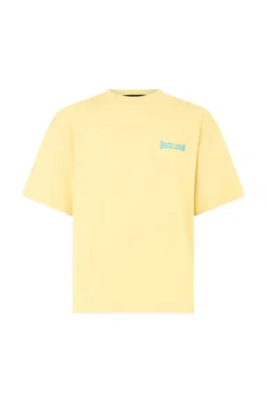 Roberto Cavalli Yellow T-Shirt With Logo | Thumbnail 1 Roberto Cavalli Yellow T-Shirt With Logo | Thumbnail 1