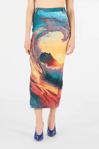 Roberto Cavalli Itaca Print Skirt | Thumbnail 2 Roberto Cavalli Itaca Print Skirt | Thumbnail 2