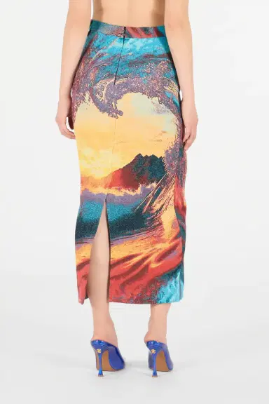 Roberto Cavalli Itaca Print Skirt | Thumbnail 3 Roberto Cavalli Itaca Print Skirt | Thumbnail 3