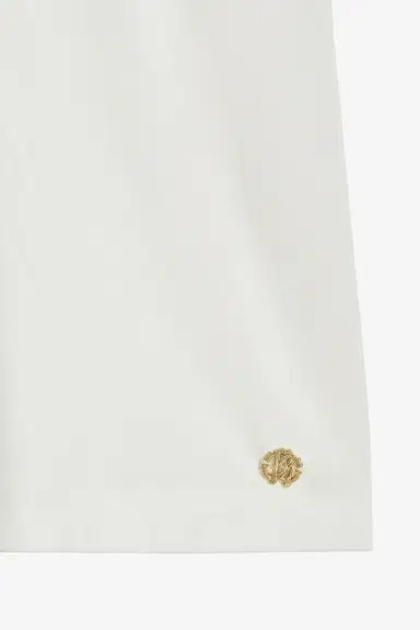 Roberto Cavalli Cotton Dress With Embroidered Flowers | Thumbnail 4 Roberto Cavalli Cotton Dress With Embroidered Flowers | Thumbnail 4